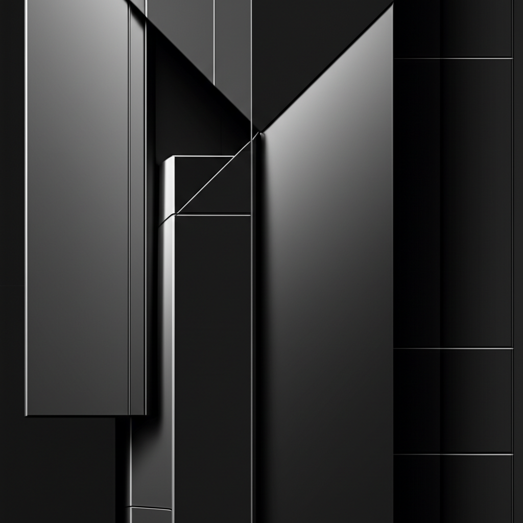Abstract monochrome image representing discreet wealth management.