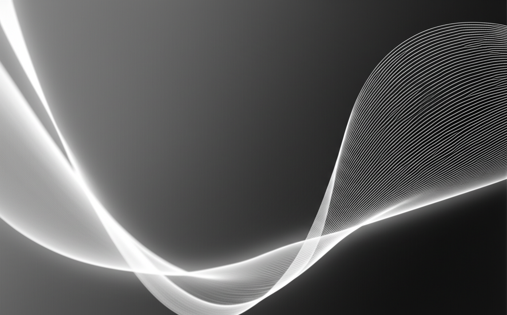 An abstract, monochrome image representing visionary thought and elegance.