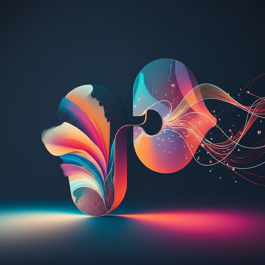 An artistic, elegant image representing a high-profile collaboration.